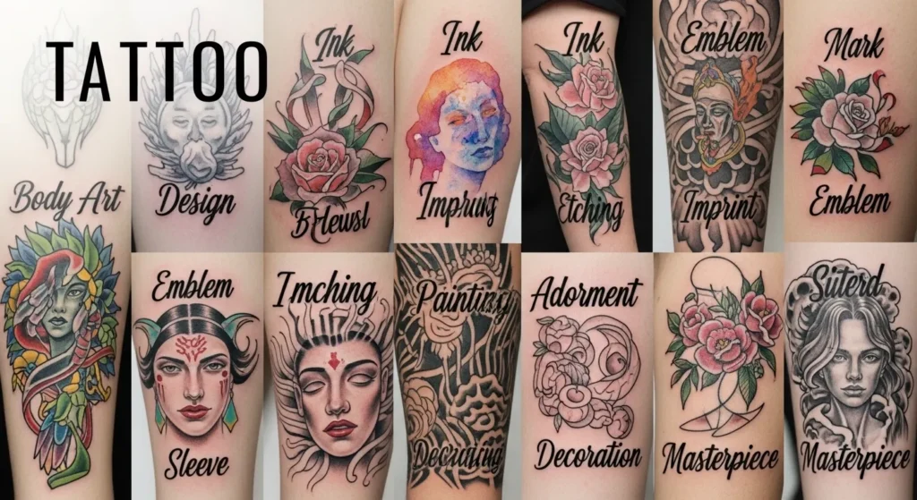 Synonyms for Tattoo