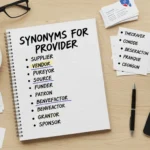 Synonyms of Provider