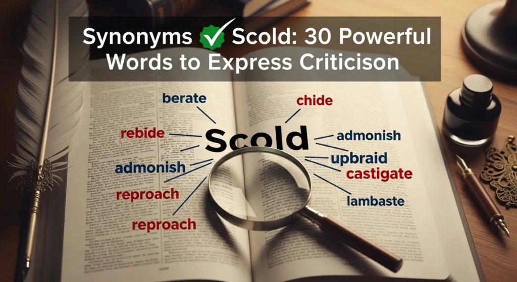 Synonyms of Scold