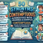 Synonyms for Contemptuous