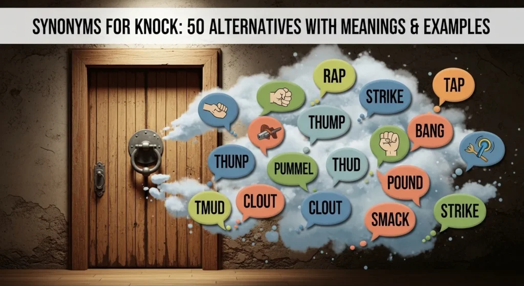 Synonyms for Knock