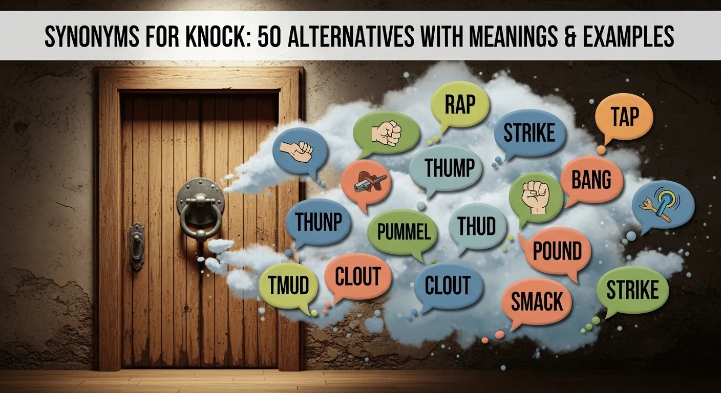 Synonyms for Knock