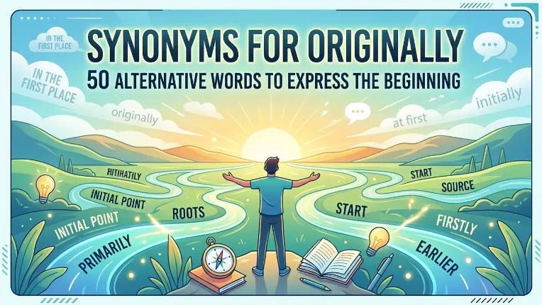 Synonyms for Originally