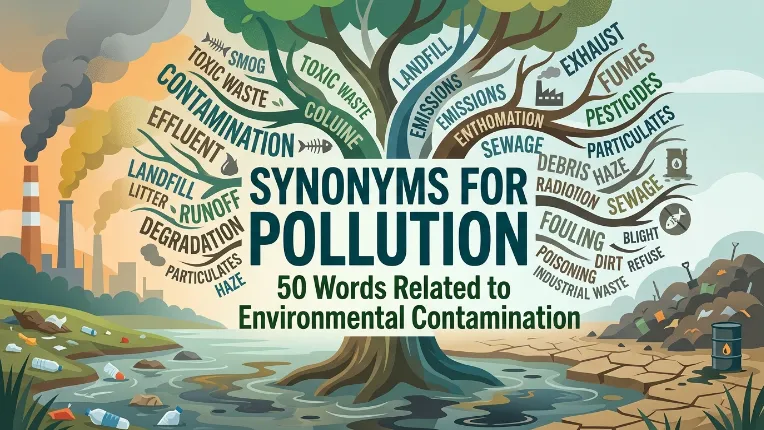 Synonyms for Pollution