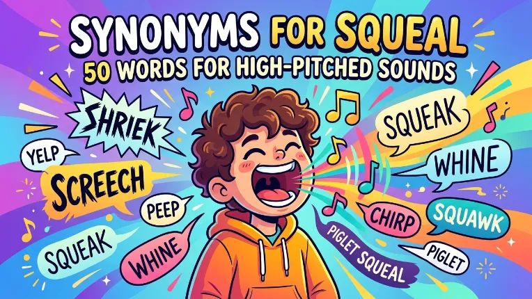 Synonyms for Squeal
