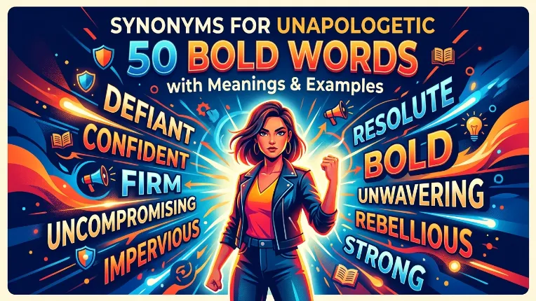Synonyms for Unapologetic