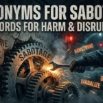 Synonyms for Sabotage
