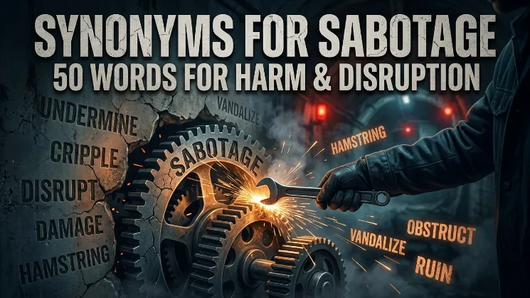 Synonyms for Sabotage