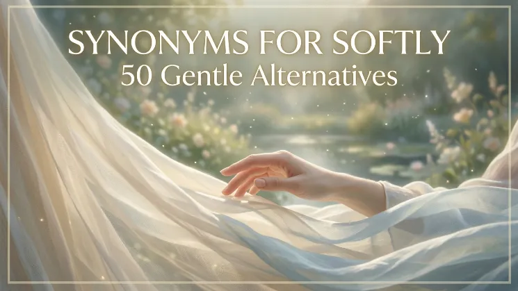 Synonyms for Softly