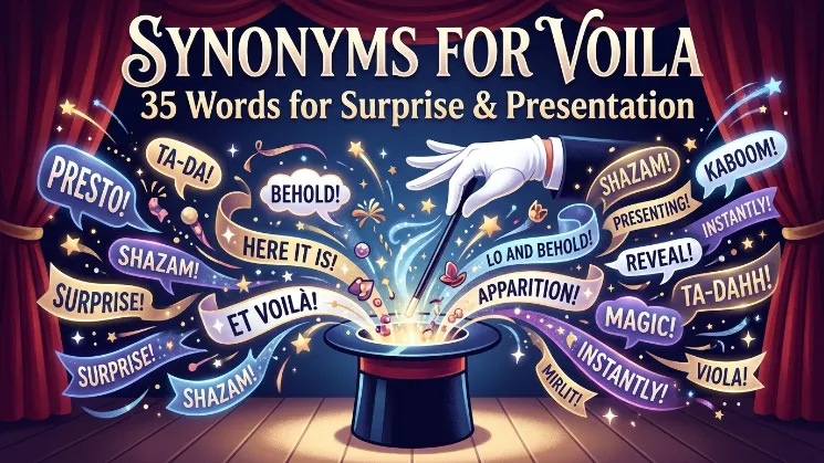 Synonyms for Voila
