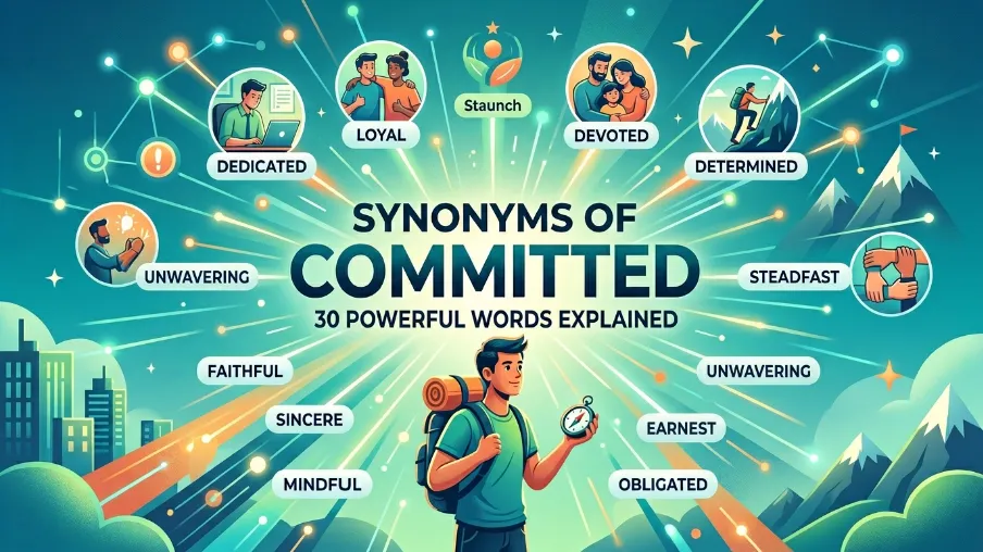 Synonyms of Committed