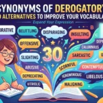 Synonyms of Derogatory