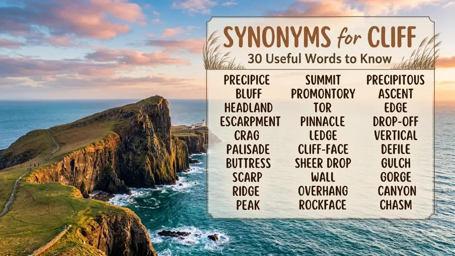 Synonyms for Cliff