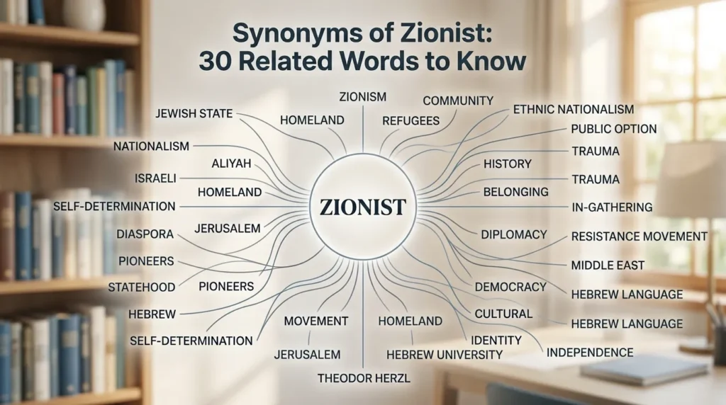 synonyms of zionist