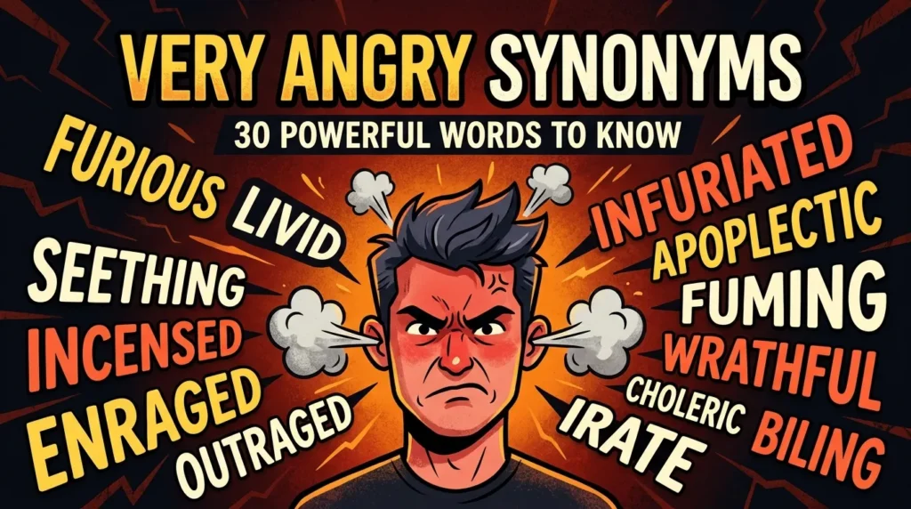 Very Angry Synonyms