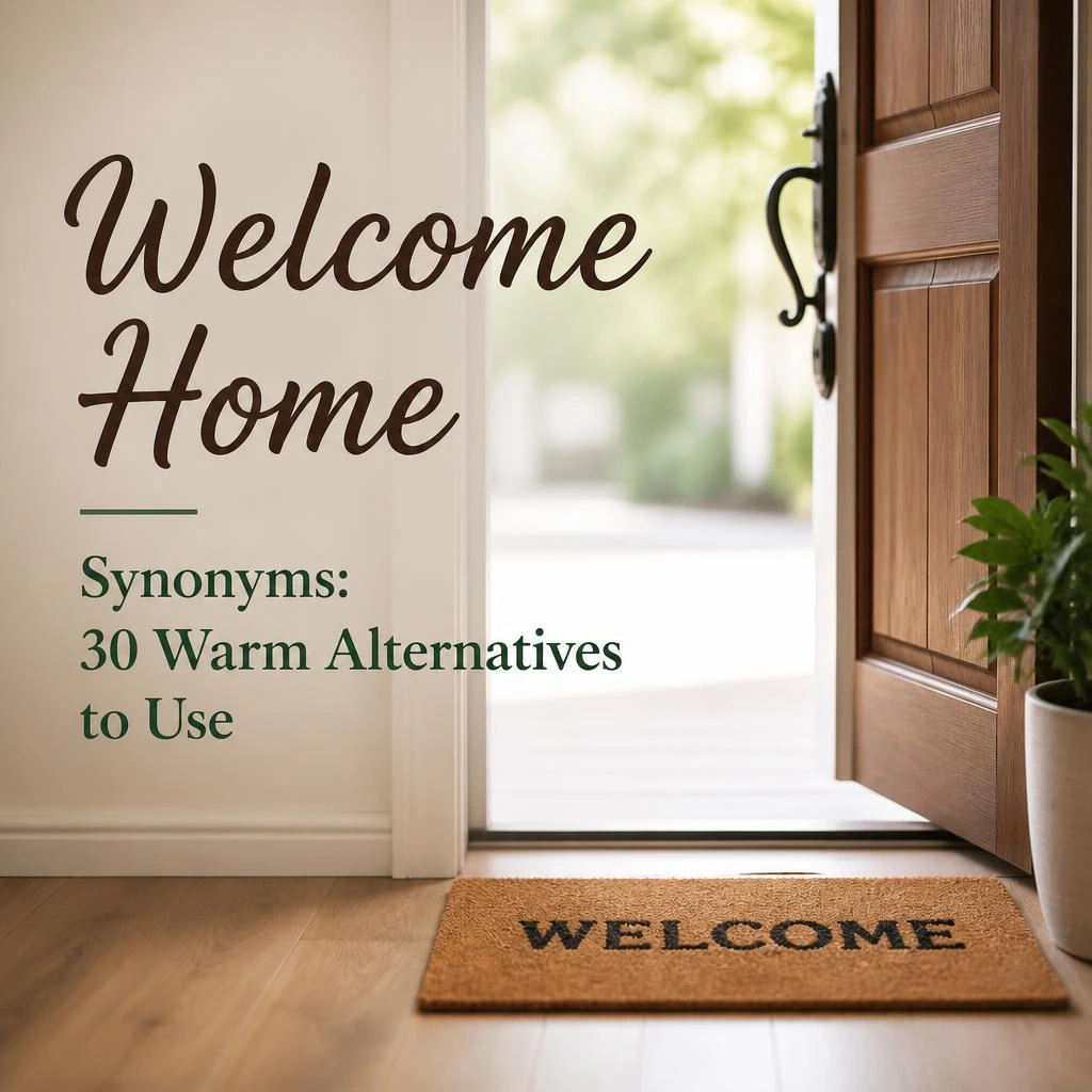 welcome home synonyms