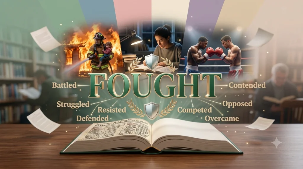 Synonyms for Fought