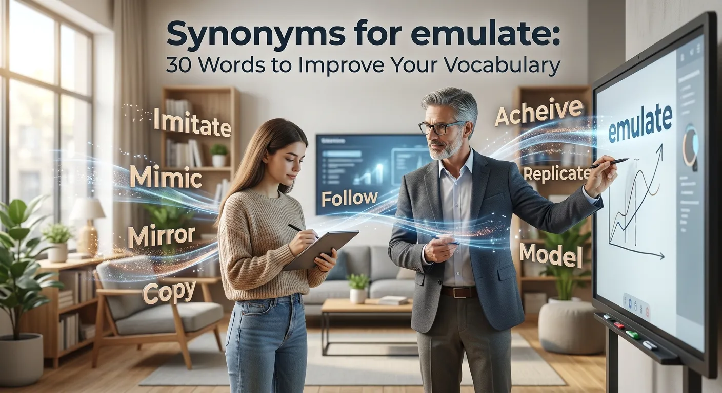 Synonyms for emulate with meanings and examples