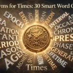 Synonyms for times showing occasions, periods, moments, events, and other useful alternatives
