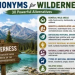 Synonyms for wilderness with meanings and examples