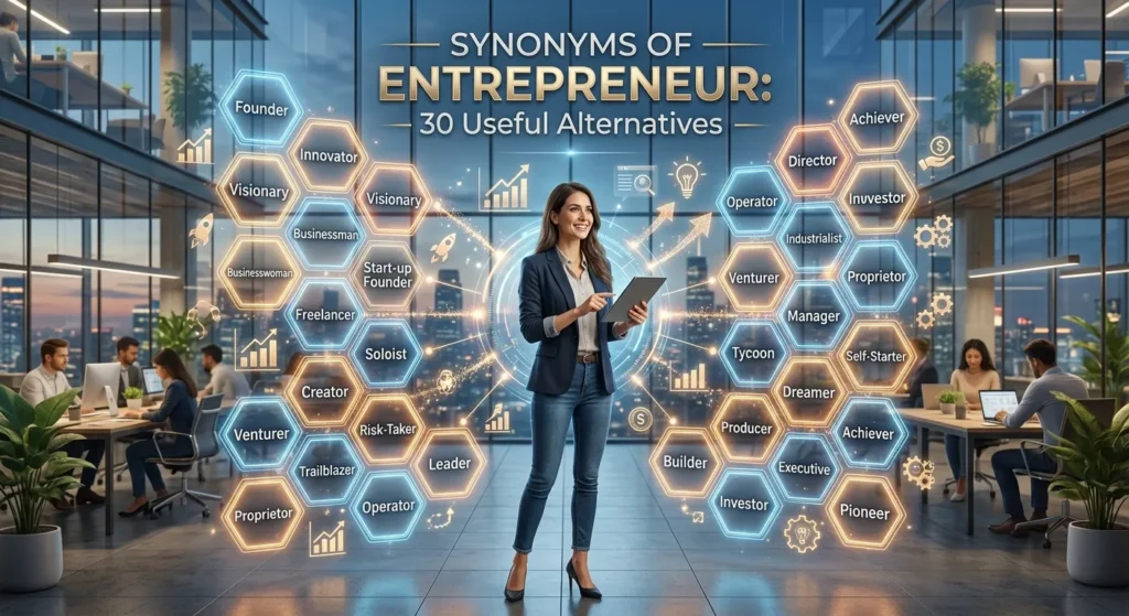 Synonyms of entrepreneur: 30 powerful alternatives with meanings and examples