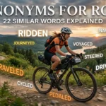 Synonyms for rode with alternative words for riding and travel