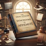 synonyms of affidavit with legal alternatives and examples