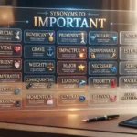 synonyms to important:24 Similar Words